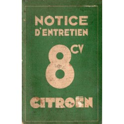 Citroën 8cv, notice