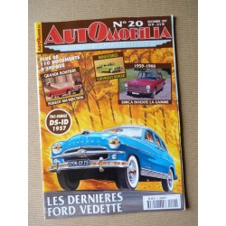 Automobilia n°20, Ford Vedette, Peugeot 404 inj., Avions Voisin, gamme Simca, Mercedes 220SE