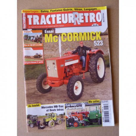 Tracteur Rétro n°37, McCormick 523, Someca Som 25D, MB-Trac 1000 Deutz Intrac, Guille Steyr