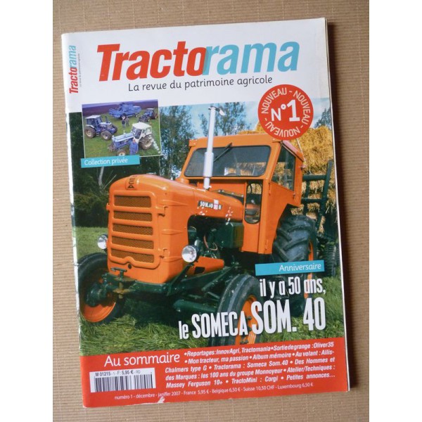Tractorama n°1, Allis Chalmers G, Someca SOM 40, Monnoyeur, Plan