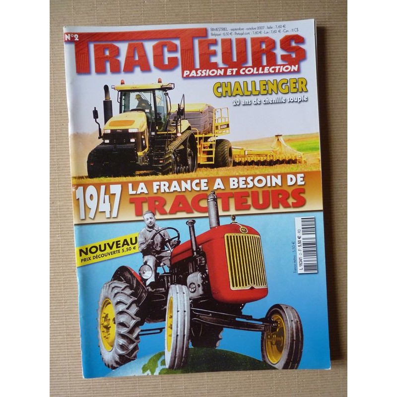 Tracteurs passion n°2, John Deere 70 80 à 840, Caterpillar Claas Challenger, 80ans Same, Python, Perkins, Ford 5000