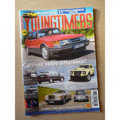 Youngtimers n°68, Saab 900 Turbo, Citroën ZX Volcan, Lamborghini LM002, Mazda 616, Mini Chic, Rolls-Royce Silver Spirit