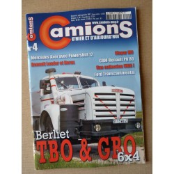 Camions d'hier n°4, Sinpar MC, Ford Transcontinental, Berliet TBO GBO, Bedford MWD, CBM-Renault PR80S