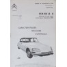 Citroën DS et ID tous types, manuel de réparation caractéristiques, réglages, contrôles