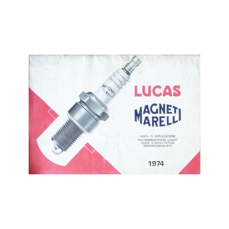 Lucas Magneti Marelli, catalogue des bougies 1974