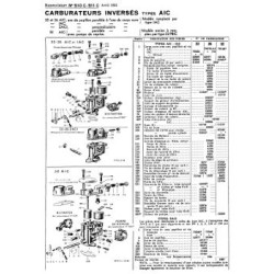 Solex, pièces détachées et accessoires des carburateurs pour années 40 et 50