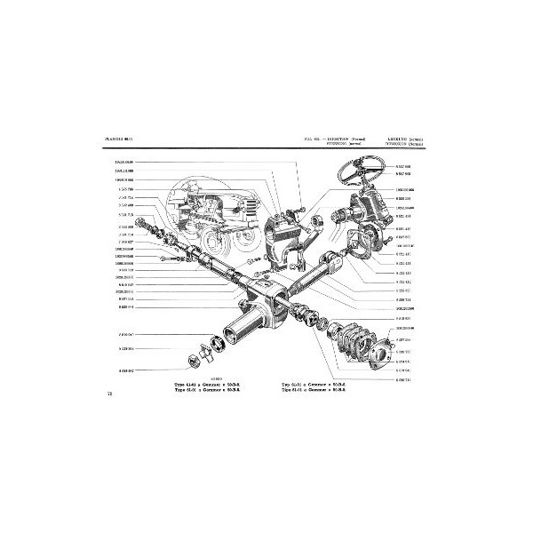 Renault D22 (R7052) et D35 (R7050), catalogue de pièces