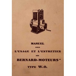 Bernard-Moteurs W0, notice d'entretien