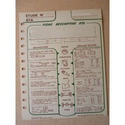 Fiche technique RTA Velam...