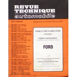 Temps de réparation Ford années 60 et 70 (1ère édition)