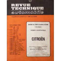 Temps de réparation Citroën années 60 et 70 (1ère édition)