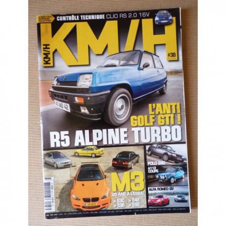 KM/H n°38, Volkswagen Polo G40, Daihatsu Copen, Renault 5 Alpine Turbo, Peugeot 207 RC, BMW M3, Autobianchi A112 Abarth