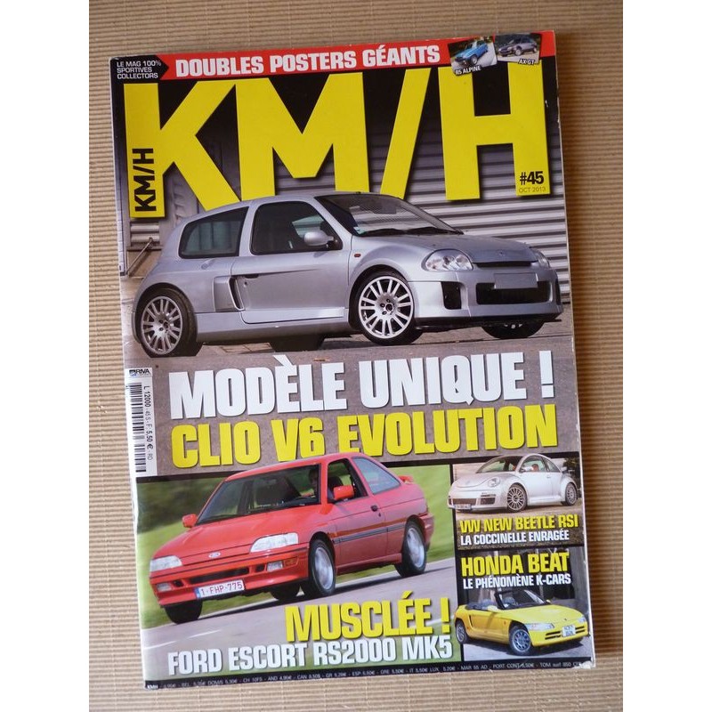 KM/H n°45, Matra Bagheera, Skoda 110 120, Escort RS2000, Beetle RSI, Renault Clio V6, Kei Jidosha, Honda Beat, Cortina Lotus