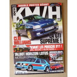 KM/H n°53, Alfa Romeo 164 V6, Rover 200 400, Toyota MR, Opel Vectra Turbo, Talbot Lotus Horizon WRC, Renault Clio 1