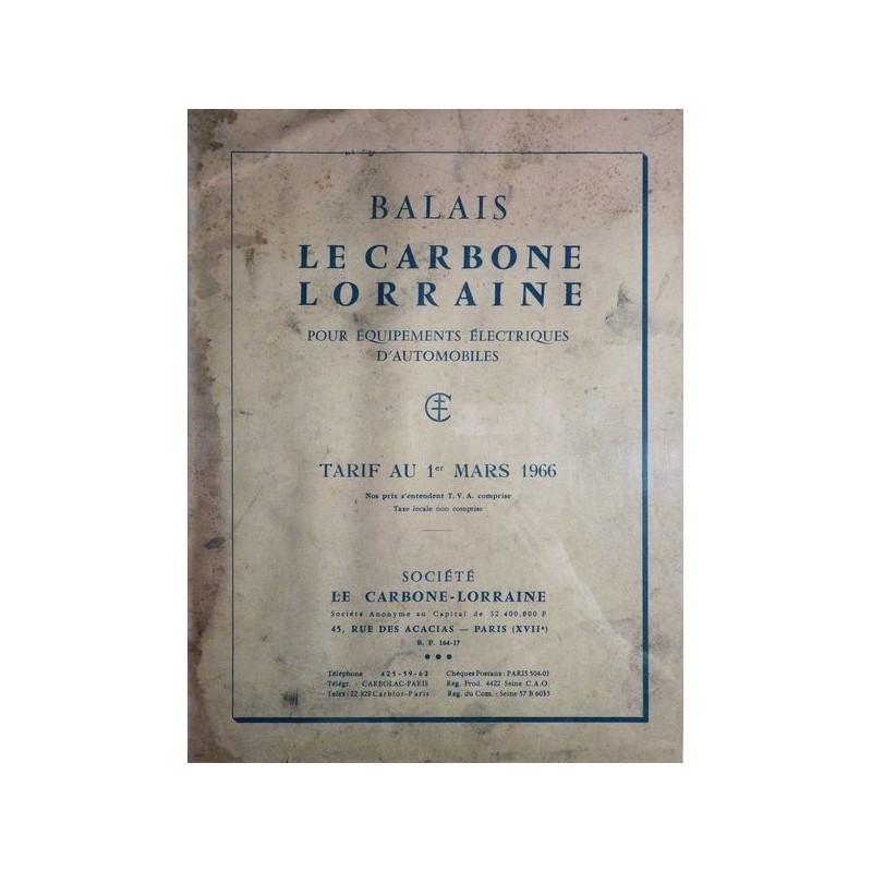 Balais Le Carbone Lorraine