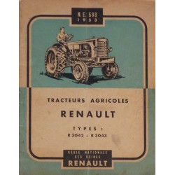 Renault R3042 et R3043, notice d'entretien