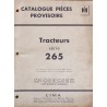 McCormick International F265, catalogue de pièces