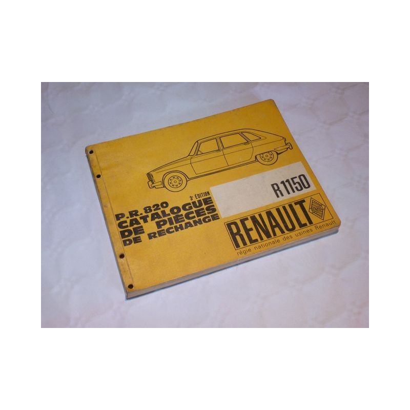 Renault 16 R1150, catalogue de pièces original