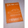 Renault 5, manuel de réparation carrosserie original