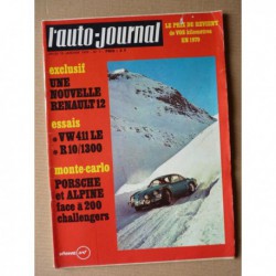 Auto-Journal n°1-70, Volkswagen 411 LE, Renault 10 1300, Renault 12 break, Esterel Tamaris