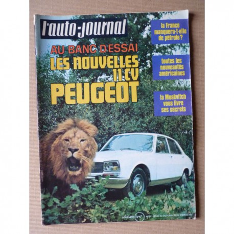 Auto-Journal n°21-70, Moskvitch 412, Peugeot 504 11cv, Moskvitch, Steve McQueen, Mauro Forghieri