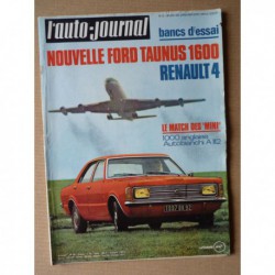 Auto-Journal n°2-71, Ford Taunus 1600 TC, Renault 4 Luxe, Autobianchi A112, Mini 998cm3, Fleurette Super Lucas-Pillet