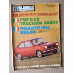 Auto-Journal n°7-71, Citroën GS 1015, Peugeot 504 break, Fiat 127, Peugeot 504 injection, Citroën D Super, Adria 550