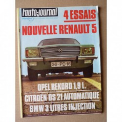 Auto-Journal n°2-72, Citroën DS21 automatique, BMW 3.0SI, Opel Rekord D 1.9l, Renault 5L 5TL, Fiat X1/9