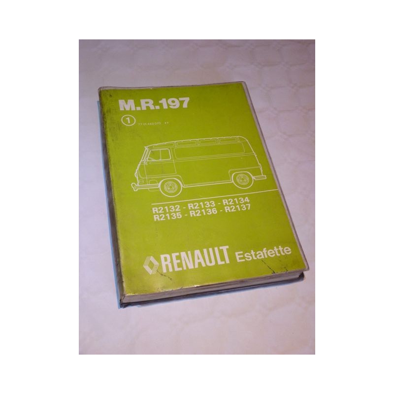 Renault toutes Estafette, manuel de réparation original
