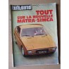 Auto-Journal n°7-73, BMW 520i E12, Renault 5TL, Matra-Simca Bagheera, Audi-NSU, Peugeot 504L, Mercedes 300SL, Digue 390