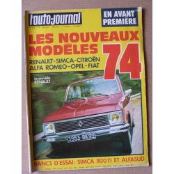 Auto-Journal n°13-73, Simca 1100TI, Alfa Romeo Alfasud, Fiat 8V, Sterckman Balladou, Kawasaki 900 Super 4