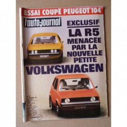 Auto-Journal n°19-73, Peugeot 104 coupé, Volkswagen K70, Anadol STC16, Chevrolet Camaro, François Cevert