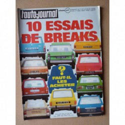 Auto-Journal n°8-74, Alfa Romeo Alfasud TI, Volkswagen Golf, Audi 50, Renault 5 LS, dossier breaks, Traffipax