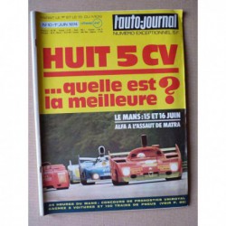 Auto-Journal n°10-74, Renault 5 LS, Alfa Romeo Alfetta coupé, Peugeot 104, Simca 1100 LE, Digue 365T