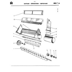 McCormick IH moissonneuse F8-68, catalogue de pièces