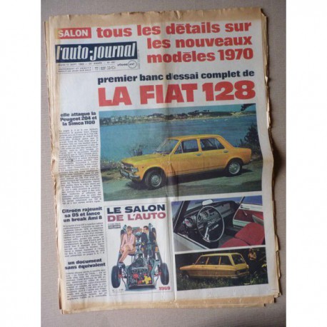 Auto-Journal n°487, Fiat 128, Renault 6, Caterpillar C641, Tour de France auto