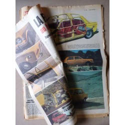 Auto-Journal n°487, Fiat 128, Renault 6, Caterpillar C641, Tour de France auto