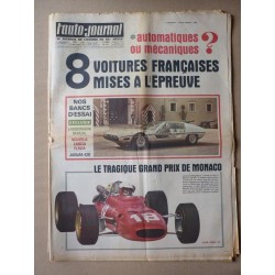 Auto-Journal n°429, Jaguar 420, Simca 1000 140 Autosprint, Lancia Flavia 1800, Lamborghini Marzal, Matra-Ford F2