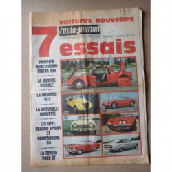 Auto-Journal n°440, Matra 530, Vignale Gamine, Toyota 2000GT, Chevrolet Corvette, Triumph TR5, Opel Rekord Sprint C