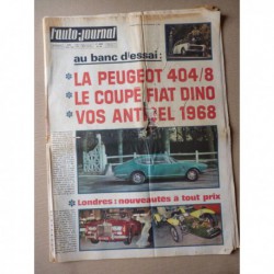 Auto-Journal n°441, Peugeot 404 huit, Fiat Dino 2L, La Claveau, Matra Ford 630, Henri Pescarolo