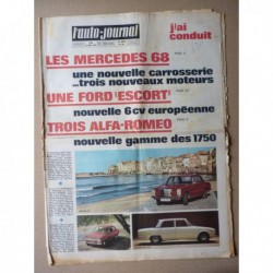 Auto-Journal n°446, DAF 33, Mercedes 1968, Alfa Romeo 1750, Ford Escort mk1, ACF 1906, Matra 3L V12