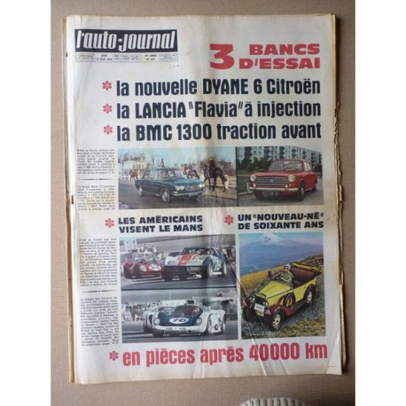 Auto-Journal n°449, Citroën Dyane, Morris 1300, Lancia Flavia 1800, Hispano-Suiza 30cv, 60 ans de japonaises