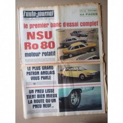 Auto-Journal n°452, NSU Ro80, Allumage Ruptronic, Donald Stokes British Leyland, tracter en Simca 1100, Tatra