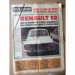 Auto-Journal n°466, Simca 1000 Spécial, Fiat 124 et 125 Special, essais antigels, Salon de Turin, Grand Prix du Mexique