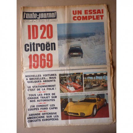 Auto-Journal n°471, Citroën ID20, Renault 6, Les Ford Capri, Alfa Romeo Giulia, comparatif 12 petites sportives