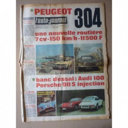 Auto-Journal n°478, Audi 100LS, Porsche 911S, Coot, François Gautier PDG Peugeot