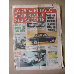 Auto-Journal n°367, Opel Rekord A 6 cyl., BMW 1800TI, Peugeot 204