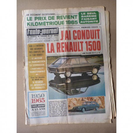 Auto-Journal n°368, Ford Mustang V8, Renault 16 1965, Delage D8S