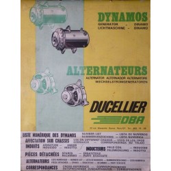 Ducellier alternateurs et dynamos, cahier d'atelier