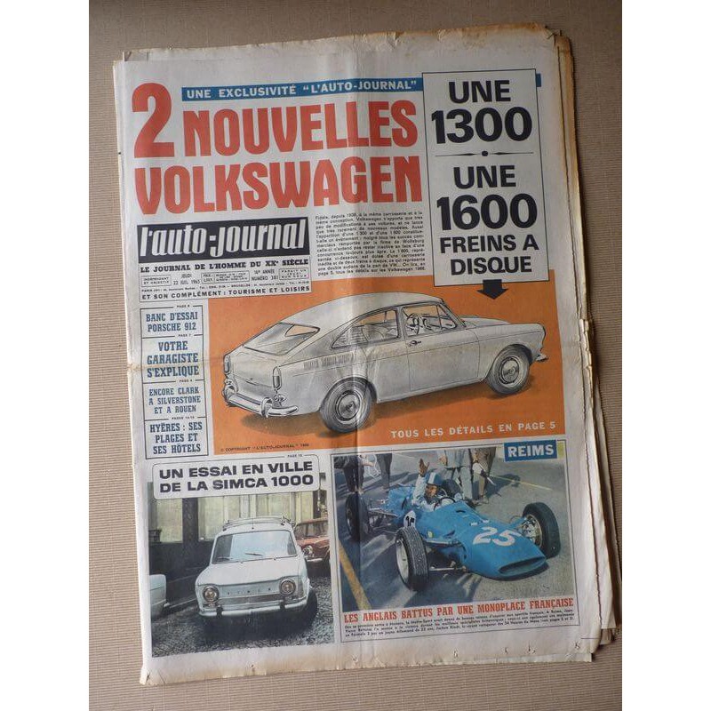 Auto-Journal n°381, Porsche 912, La Ponette Ballot, Grand Prix de Reims 1965